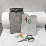 20x Stickdatei Ballonzahlen Satinstick - Sewando