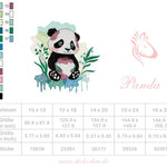 Panda Liebe zum Sticken – für deine Stickmaschine - Sewando