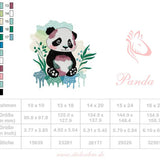 Panda Liebe zum Sticken – für deine Stickmaschine - Sewando