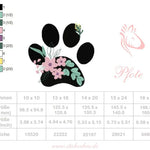 Florale Pfotenliebe – Stickdatei für deine Stickmaschine - Sewando