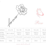Rose Stickdatei – filigranes Forever-Motiv für deine Stickmaschine - Sewando