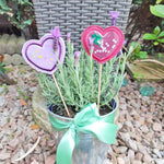 6x Stickdatei Deko Herz ITH mit Applikation - Sewando