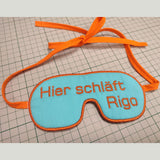 6x Stickdatei "Gnubbel" Schlafmaske für große Nasen