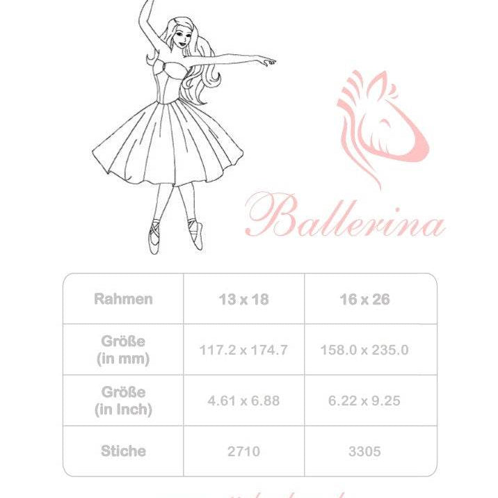 Ballerina Stickdatei – Ausmalmotiv für Kinder & kreative Regentage - Sewando