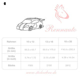 Rennauto Stickdatei – Ausmalmotiv für Kinder & kreative Nähprojekte - Sewando
