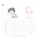 Baby Stickdatei – Krabbelndes Baby für verspielte Stickprojekte - Sewando