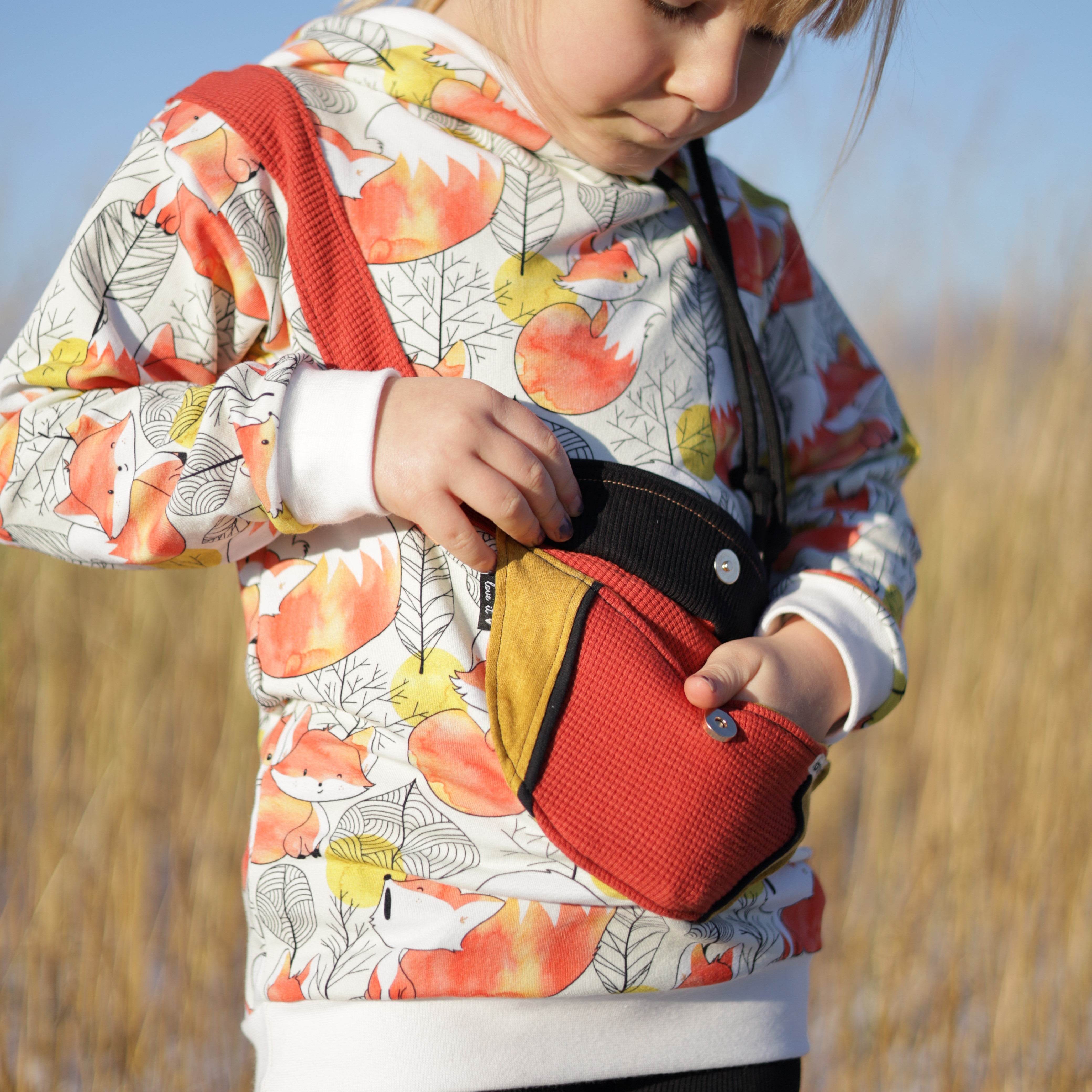 E-Book Bauchtaschenhoodie Gr. 104 - 140 Schnittmuster - Sewando