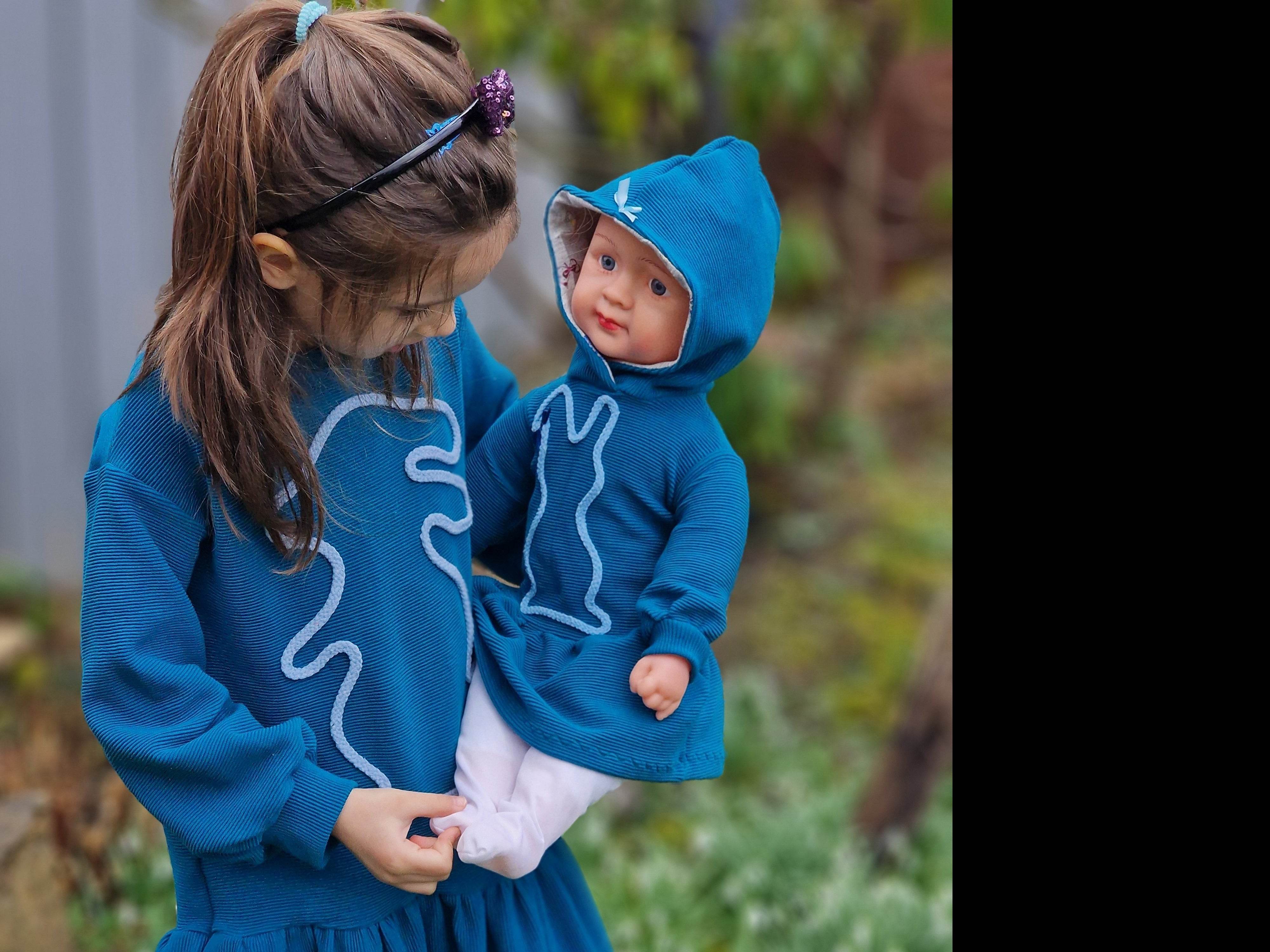 Schnittmuster Puppe Sweatkleid Tina MiniMe - Sewando