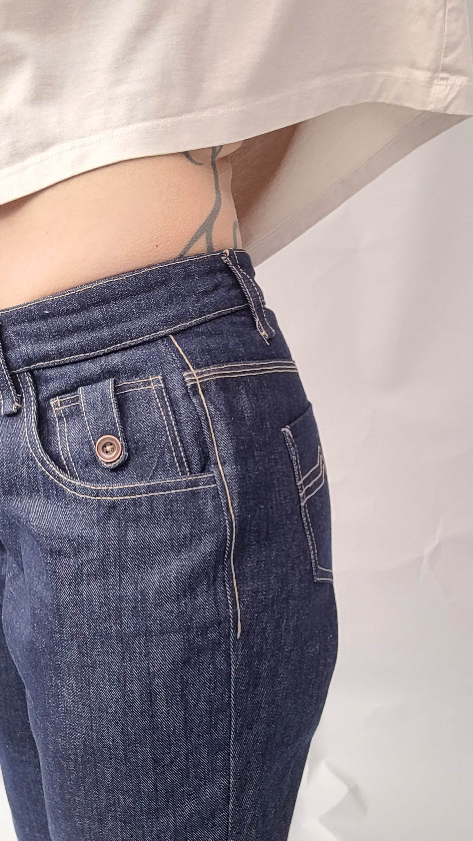 Schnittmuster Jeans, lockere Passform, high waist Jeans, Größe 36 - 50 - Sewando
