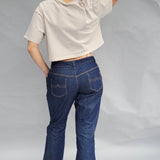 Schnittmuster Jeans, lockere Passform, high waist Jeans, Größe 36 - 50 - Sewando