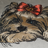 Stickdatei Applikation Yorkshire Terrier "Lisa" - realistisch - FÜR HELLE & DUNKLE STOFFE