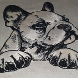 Stickdatei Applikation Französische Bulldogge "Luna" - realistisch - FÜR HELLE & DUNKLE STOFFE
