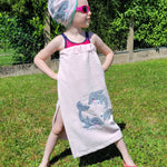 Schnittmuster *Bath Towel Set Splash Kids* Saunakilt, Handtuchturban Gr. 74-176 - Sewando