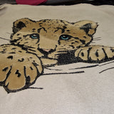 Stickdatei Applikation Leopard "Finn" - realistisch - FÜR HELLE & DUNKLE STOFFE