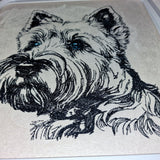 Stickdatei Cairn Terrier "Cully" - realistisch - FÜR HELLE STOFFE