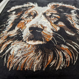 Stickdatei Australian Shepherd  "Bart" - realistisch - FÜR DUNKLE STOFFE