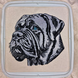 Stickdatei Applikation Mastiff "Marta" - realistisch - FÜR HELLE & DUNKLE STOFFE
