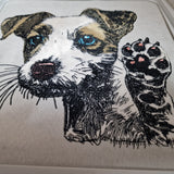 Stickdatei Applikation Jack Russel "Stella" - realistisch - FÜR HELLE & DUNKLE STOFFE