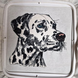 Stickdatei Applikation Dalmatiner "Ignaz" - realistisch - FÜR HELLE UND DUNKLE STOFFE