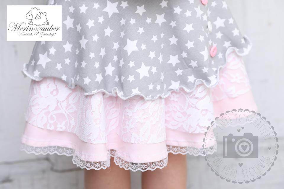 (Hosen)Rock Räuberprinzessin Gr.50-158 Schnittmuster [ DIN A4 & A0 PASSFORMSYSTEM (27,5cm bis 87,5cm BU) - Sewando