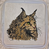Stickdatei Applikation Katze Maine Coon "Bonzo" - realistisch - FÜR HELLE &DUNKLE STOFFE