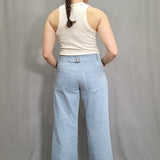 Damen Jeans Schnittmuster als PDF  – Zeitlose Jeanshose mit geradem Bein  A4 & A0, Schnittmuster mit Ebenen und Beamerdateien