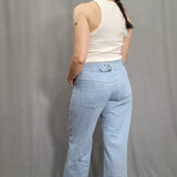 Damen Jeans Schnittmuster als PDF  – Zeitlose Jeanshose mit geradem Bein  A4 & A0, Schnittmuster mit Ebenen und Beamerdateien