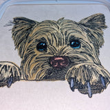 Stickdatei Applikation Yorkshire Terrier "Cindy" - realistisch - FÜR HELLE & DUNKLE STOFFE