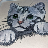 Stickdatei Applikation Katze "Zora" - realistisch - FÜR HELLE & DUNKLE STOFFE