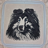 Stickdatei Border Collie "Ian" - realistisch - FÜR HELLE STOFFE