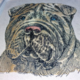 Stickdatei Applikation Shar Pei "Harper" - realistisch - FÜR HELLE & DUNKLE STOFFE
