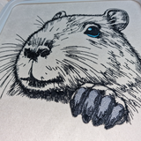Stickdatei Capybara "Teddy" - realistisch - FÜR HELLE STOFFE