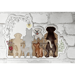 Hunde Stick Applikation ab 13x18 in 5 Größen - Sewando