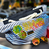 Stickdatei Ananas - Anatrocken REDWORK in 7 Größen (10x10 - 20x36) Polygon Stil modernes Lineart