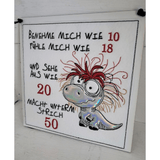 Crazy Dino ITH Schild Applikation Stickdatei Motive in 4 Größen - Sewando