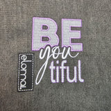 BE you tiful Stickdateien SET- 5 Varianten 10x10-Stickfolie/Crosstitch, Trapunto, Applikation,2 Verschiedene Muster beautiful inkl Anleitung