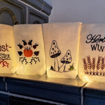 ITH Lichterbeutel Herbst 8 Motive Kürbis Laub Blätter Kastanie - Sewando