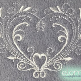 Stickdatei Swirl Heart 2 Varianten, 2 Größen (10x10. 13x18) Redwork Schnörkel Herz