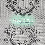 Stickdatei Swirl Heart 2 Varianten, 2 Größen (10x10. 13x18) Redwork Schnörkel Herz