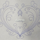 Stickdatei Swirl Heart 2 Varianten, 2 Größen (10x10. 13x18) Redwork Schnörkel Herz