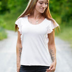 Schnittmuster Volant - Shirt LATISANA Gr. 34-54 : - Sewando