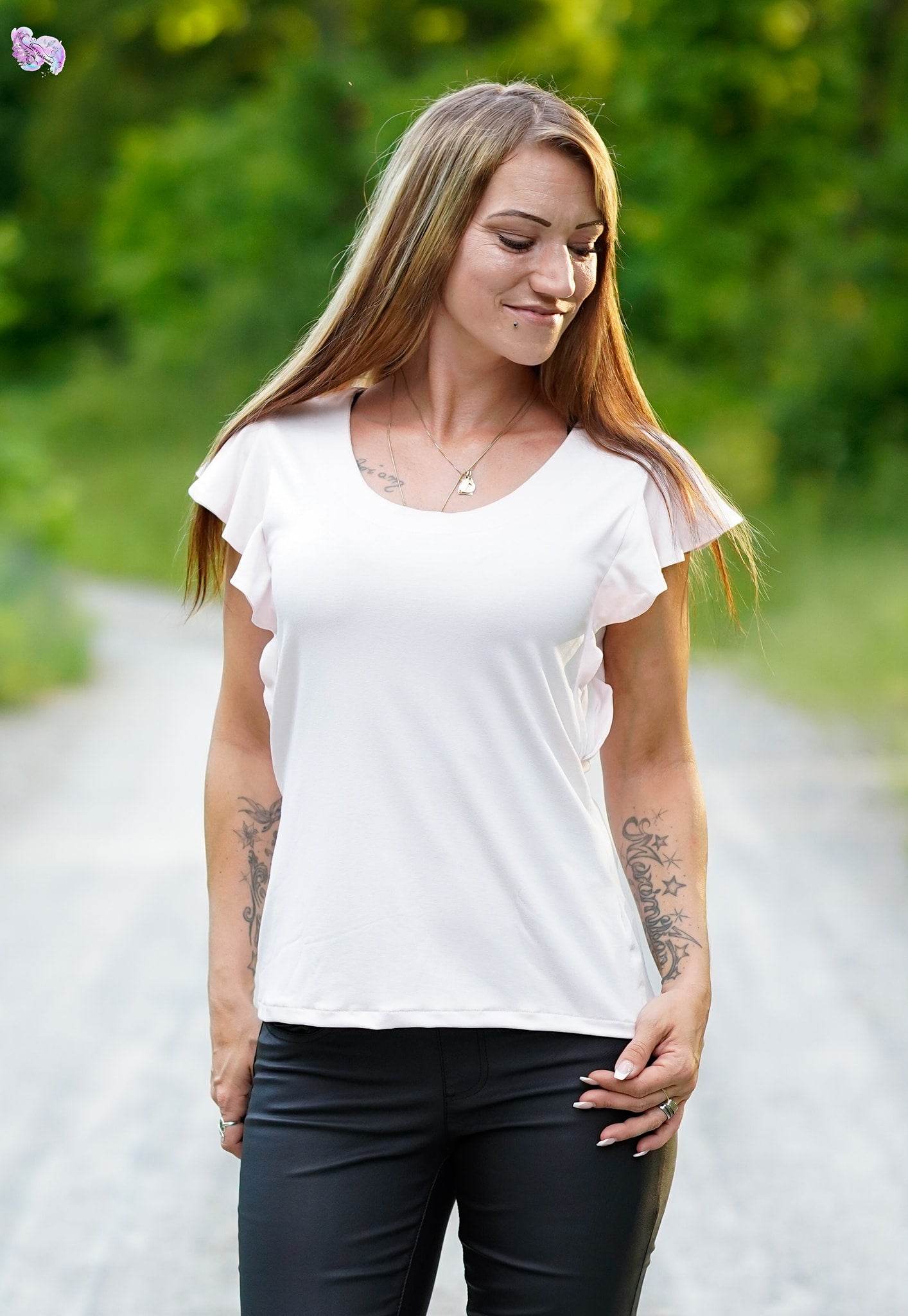 Schnittmuster Volant - Shirt LATISANA Gr. 34-54 : - Sewando