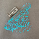 Doodle-Stickdatei Skateboard Sketch - in 4 Größen 10x10-20x20