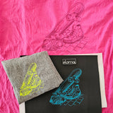 Doodle-Stickdatei Skateboard Sketch - in 4 Größen 10x10-20x20