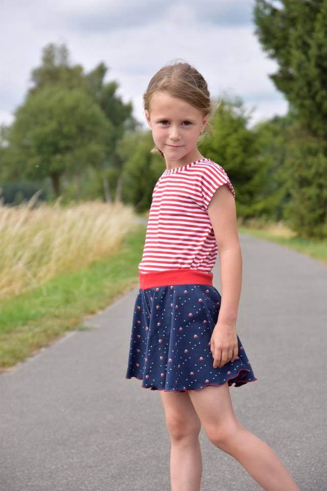 (Hosen)Rock Räuberprinzessin Gr.50-158 Schnittmuster [ DIN A4 & A0 PASSFORMSYSTEM (27,5cm bis 87,5cm BU) - Sewando