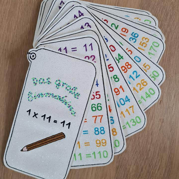 Stickdatei - ITH Einmaleins (11-20) - Sewando