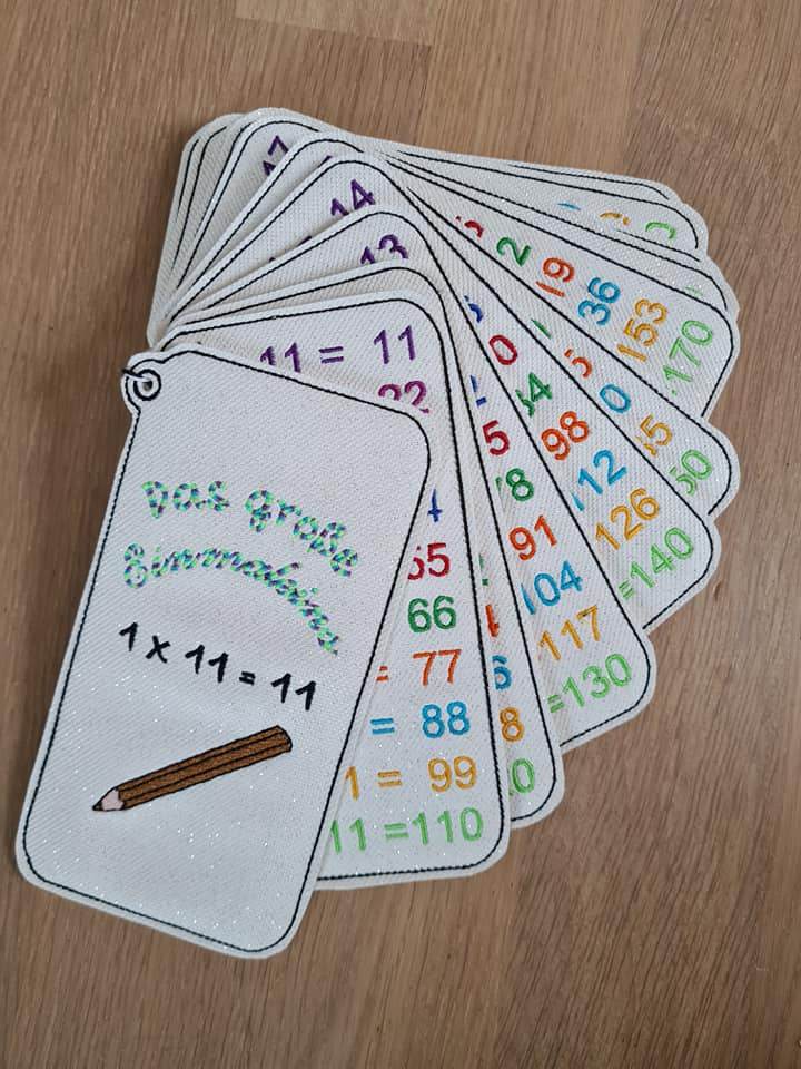 Stickdatei - ITH Einmaleins (11-20) - Sewando