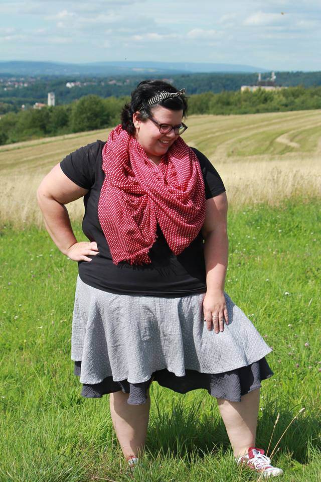 (Hosen)Rock Maxirock Räuberbraut Schnittmuster [DIN A0 & A4 PASSFORMSYSTEM 60-114,5cm HÜ - Sewando