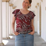 Schnittmuster Volant - Shirt LATISANA Gr. 34-54 : - Sewando