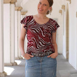 Schnittmuster Volant - Shirt LATISANA Gr. 34-54 : - Sewando